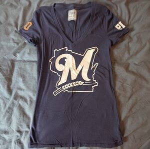 PINK Victoria’s Secret Milwaukee Brewers V Neck